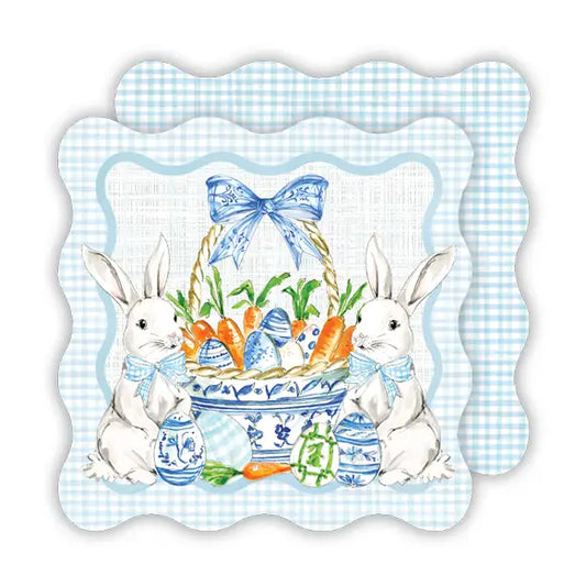 Easter Basket and Bunnies Coasters