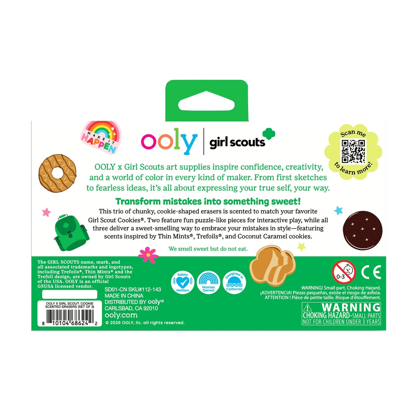 OOLY x Girl Scouts: Cookie Scented Erasers