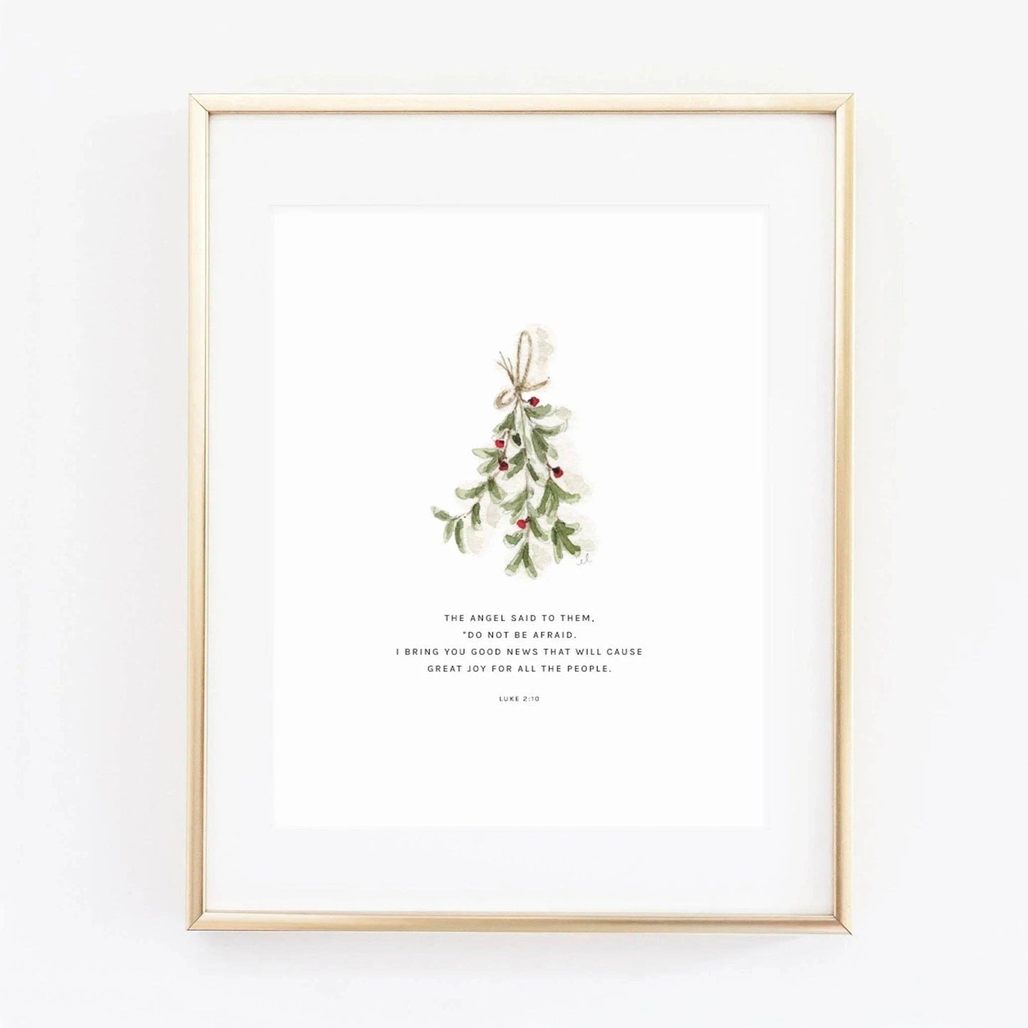 Mistletoe Scripture Print-Emily Lex