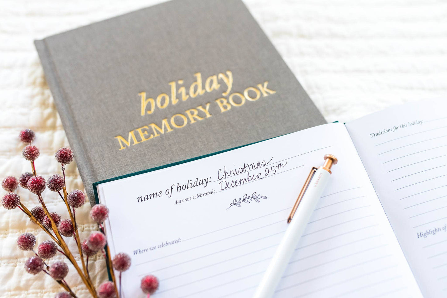 Holiday Memory Book & Family Keepsake