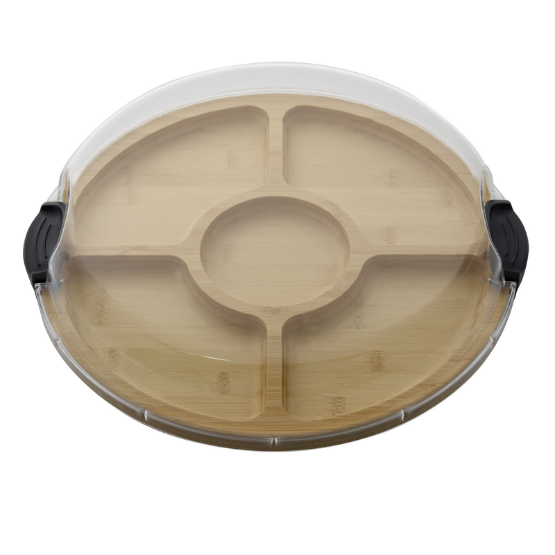 Bamboo Round Make and Take with Black Handles