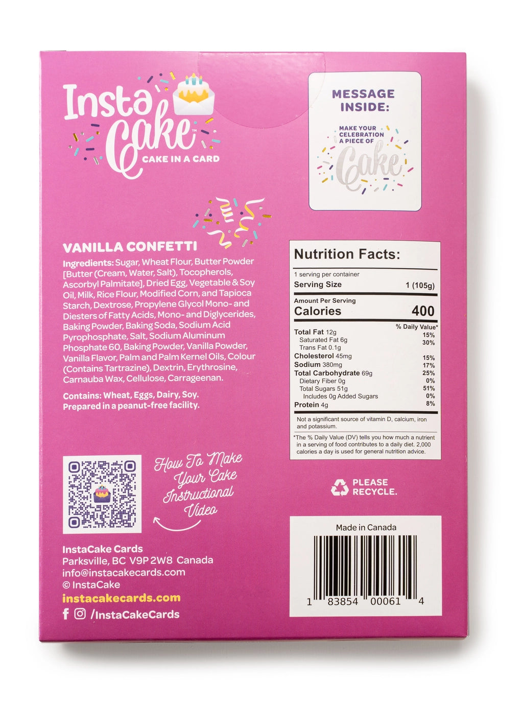 Instacake Cards