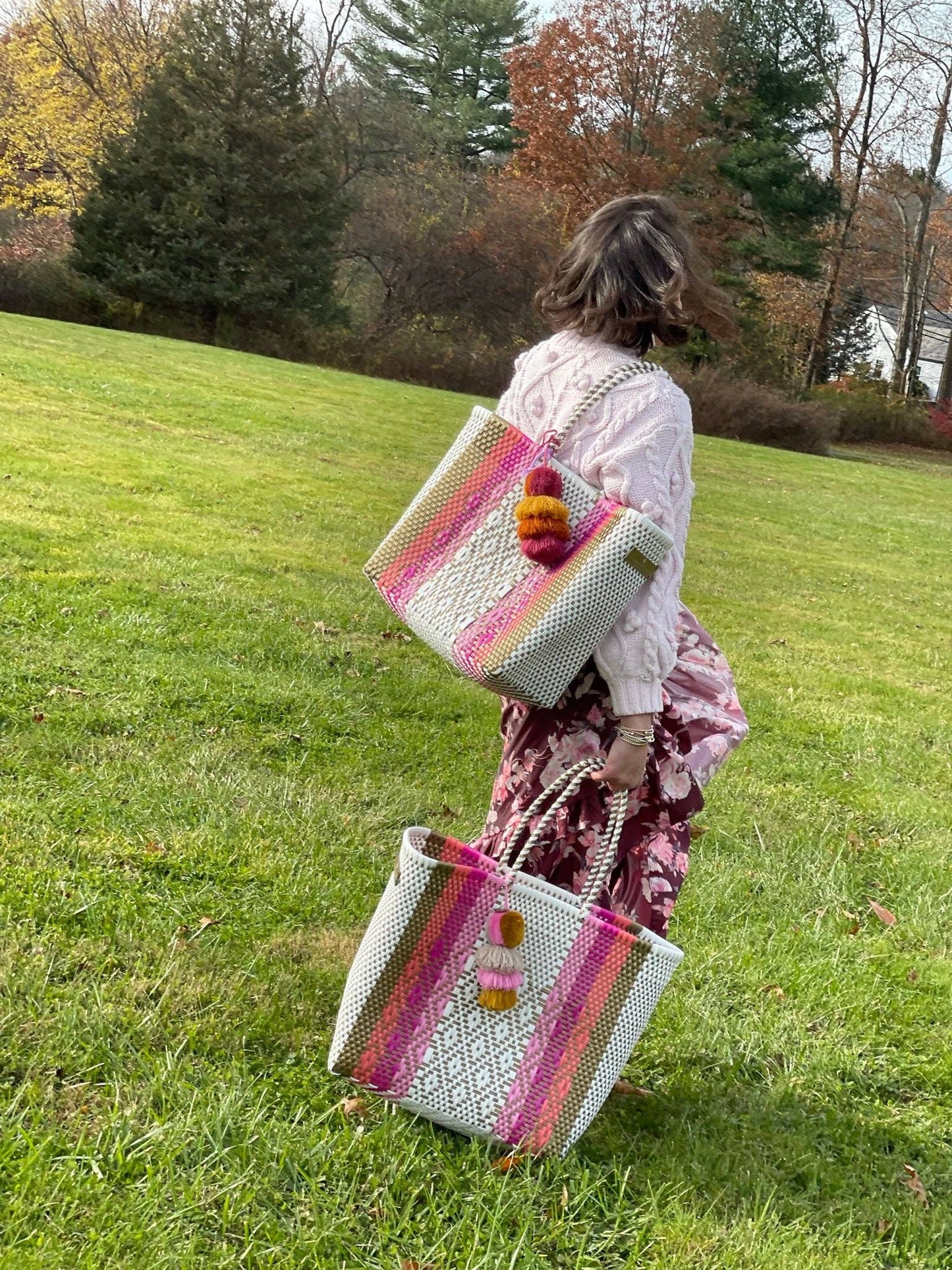 Tote Large Pink Sunset Citron