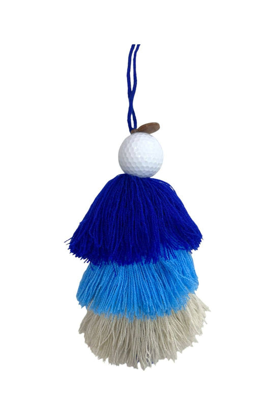 Golf Ball Pom Blue