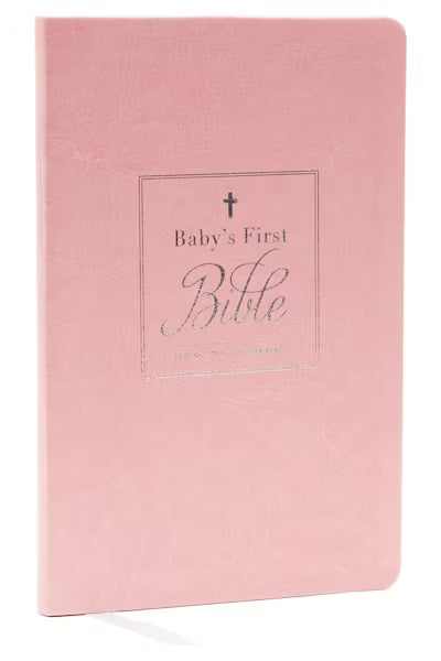 Pink Baby's First Bible Leathersoft