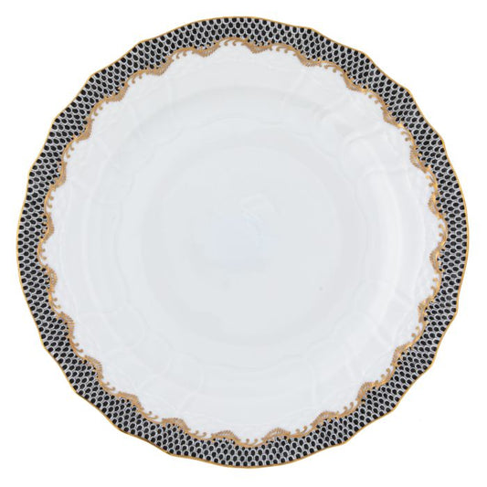 Service Plate Black Fish Scale