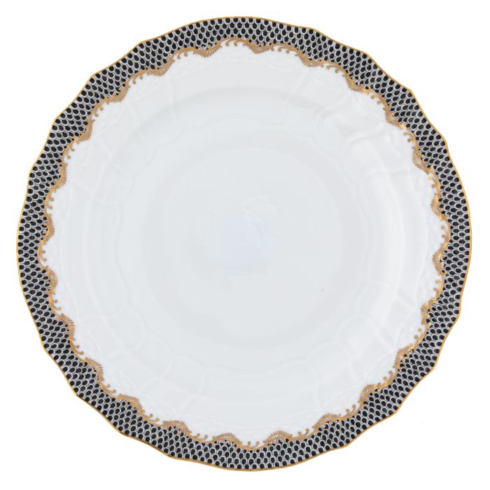 Service Plate Black Fish Scale