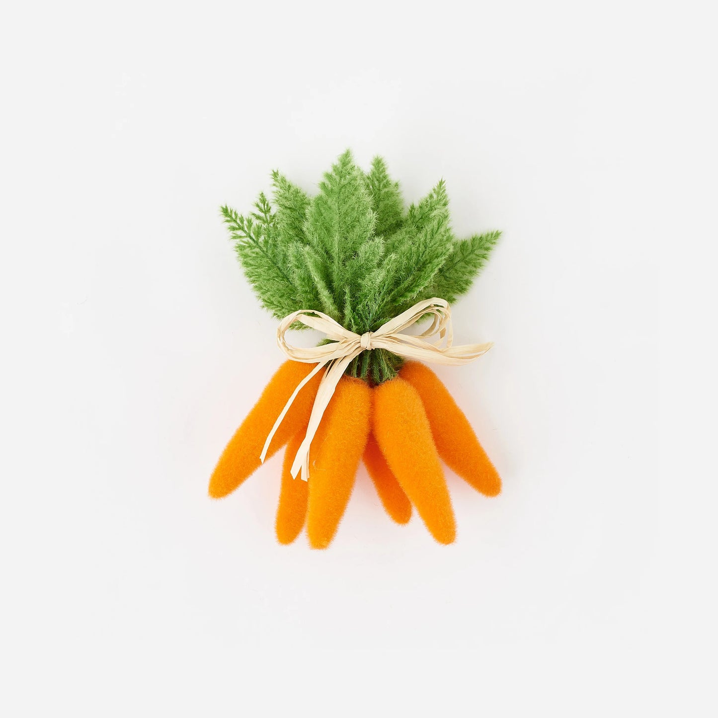 Flocked Carrots Set of 6