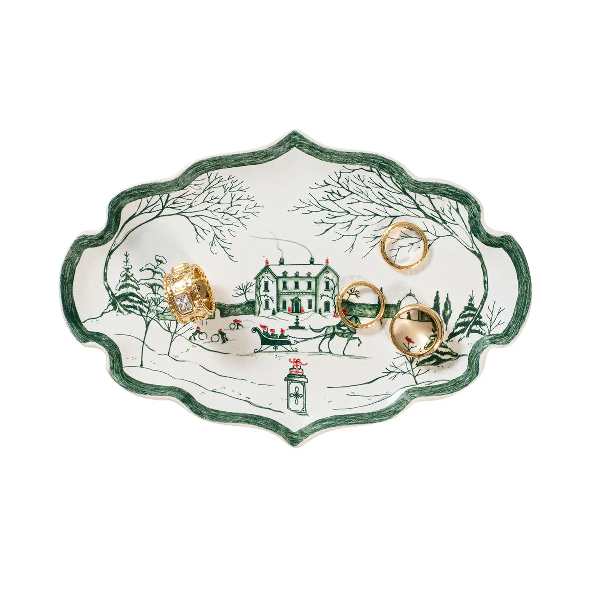 *County Estate Winter Frolic Hostess Tray-Juliska