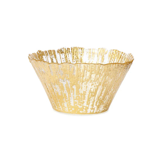Gold Bowl Rufolo Glass Small