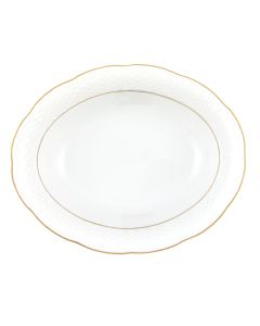 Vegetable Dish Golden Edge Oval