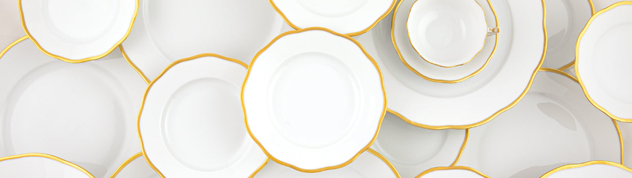 Salad Plate Golden Edge