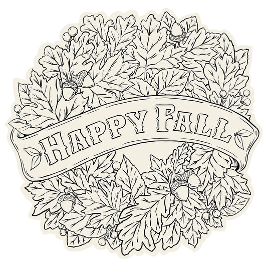 Happy Fall Coloring Placemat-Hester & Cook