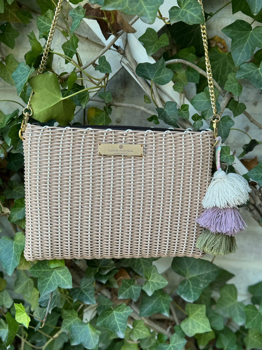 Sand / Leche Lemon Drop Citron Clutch - Small