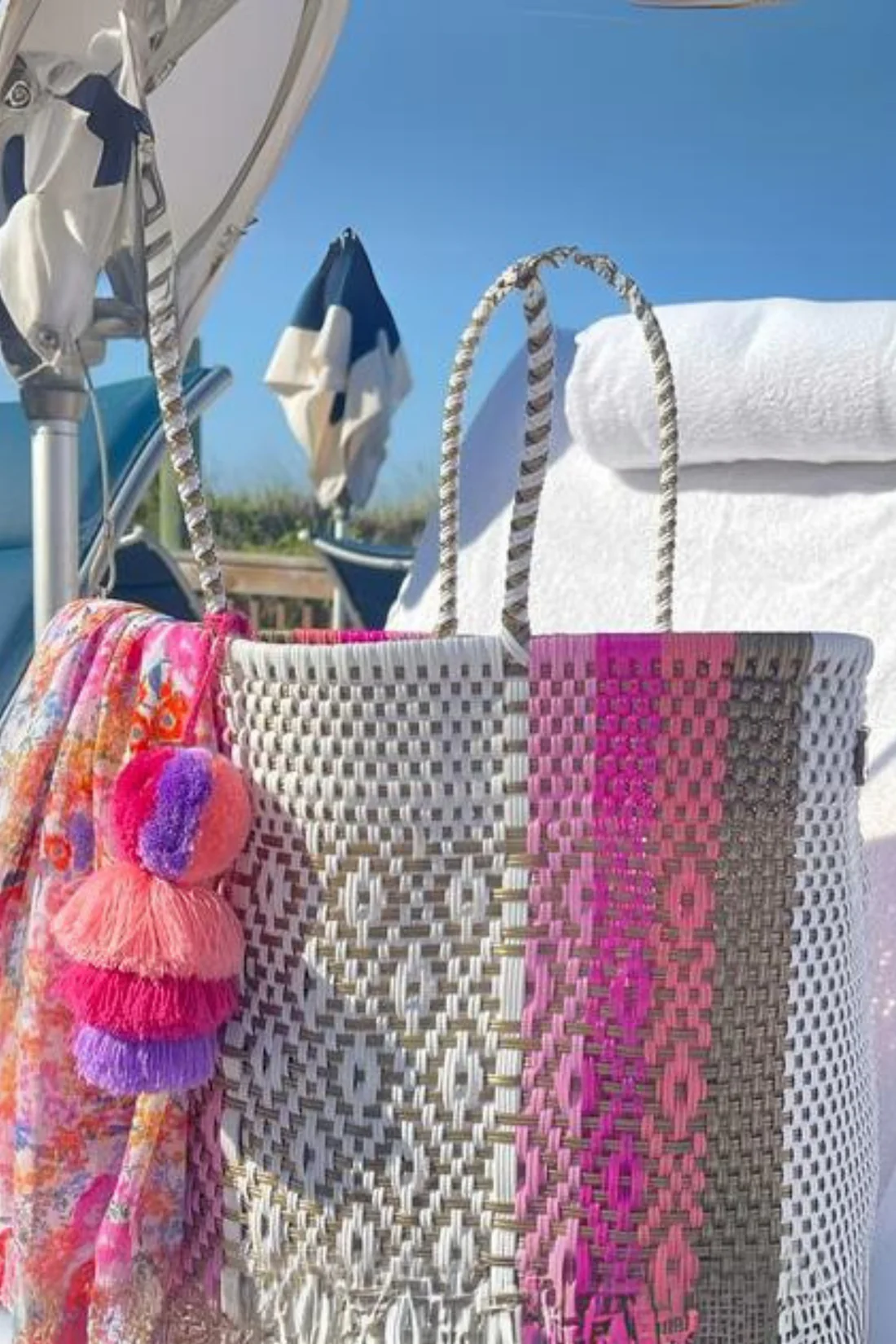 Pink Sunset Citron Tote - Medium