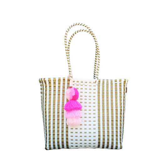 Preppy Lux Citron Tote - Medium