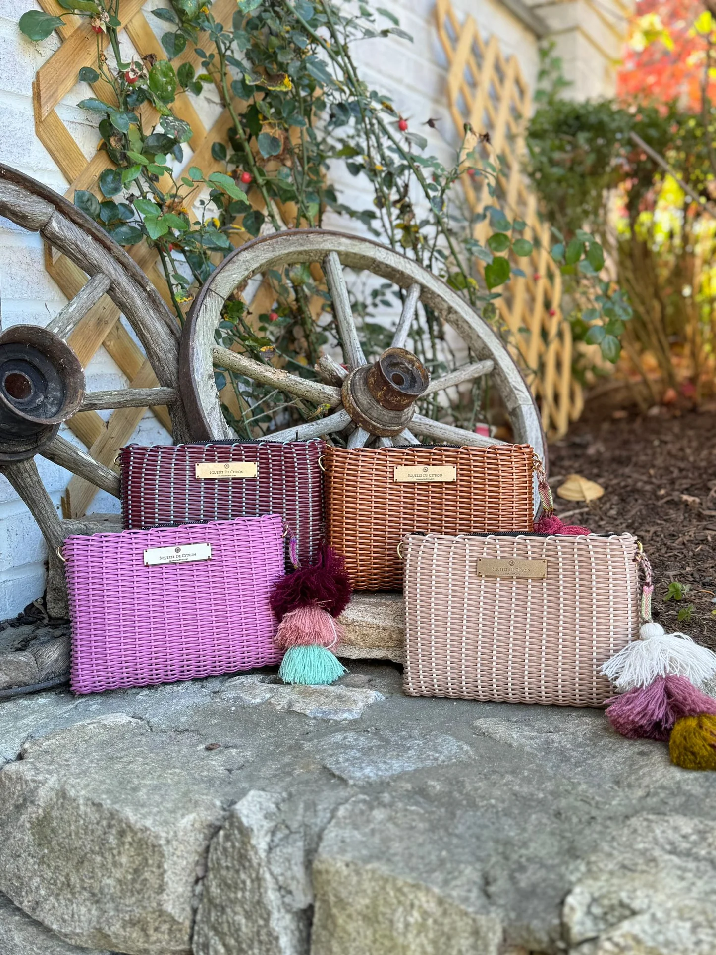 Sand / Leche Lemon Drop Citron Clutch - Small