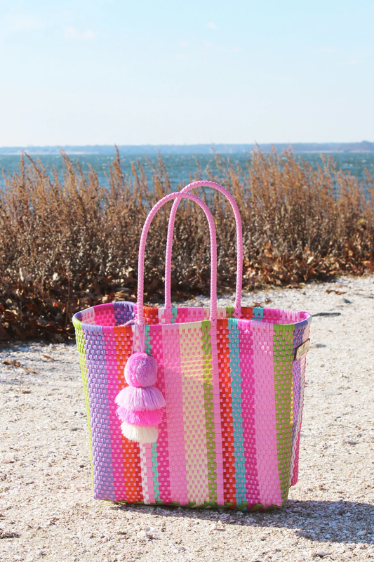 Rain Cotton Candy Citron Tote - Large