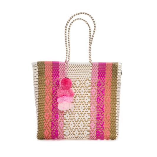 Pink Sunset Citron Tote - Medium