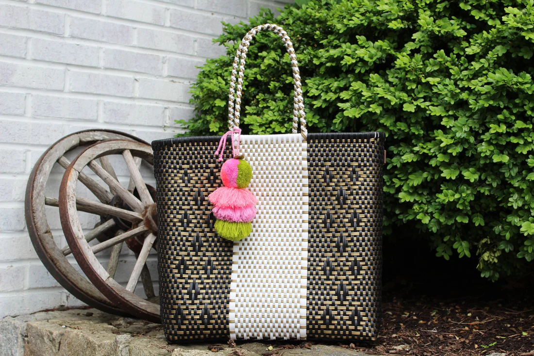 Yin Yang Gold Tote - Medium