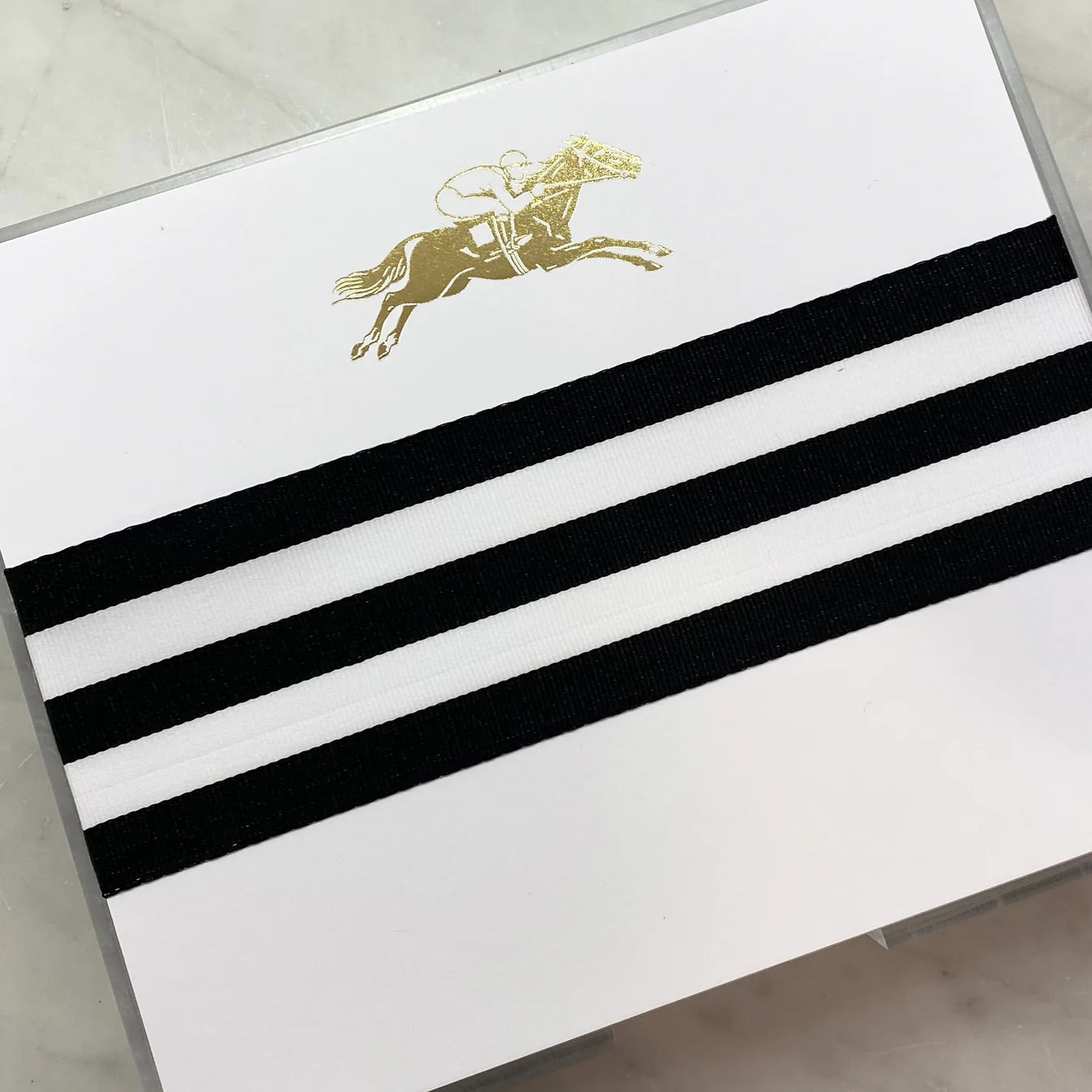 Gold Foil Luxe Jockey