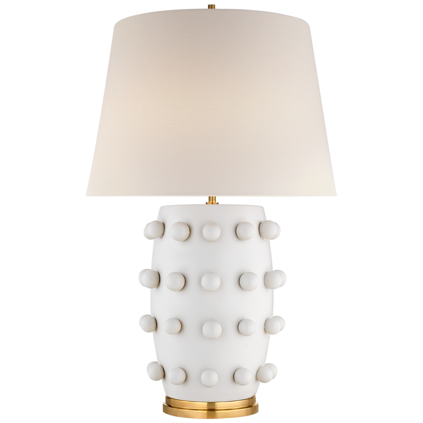 Table Lamp Linden Plaster White
