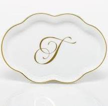 Tray Monogrammed Scalloped