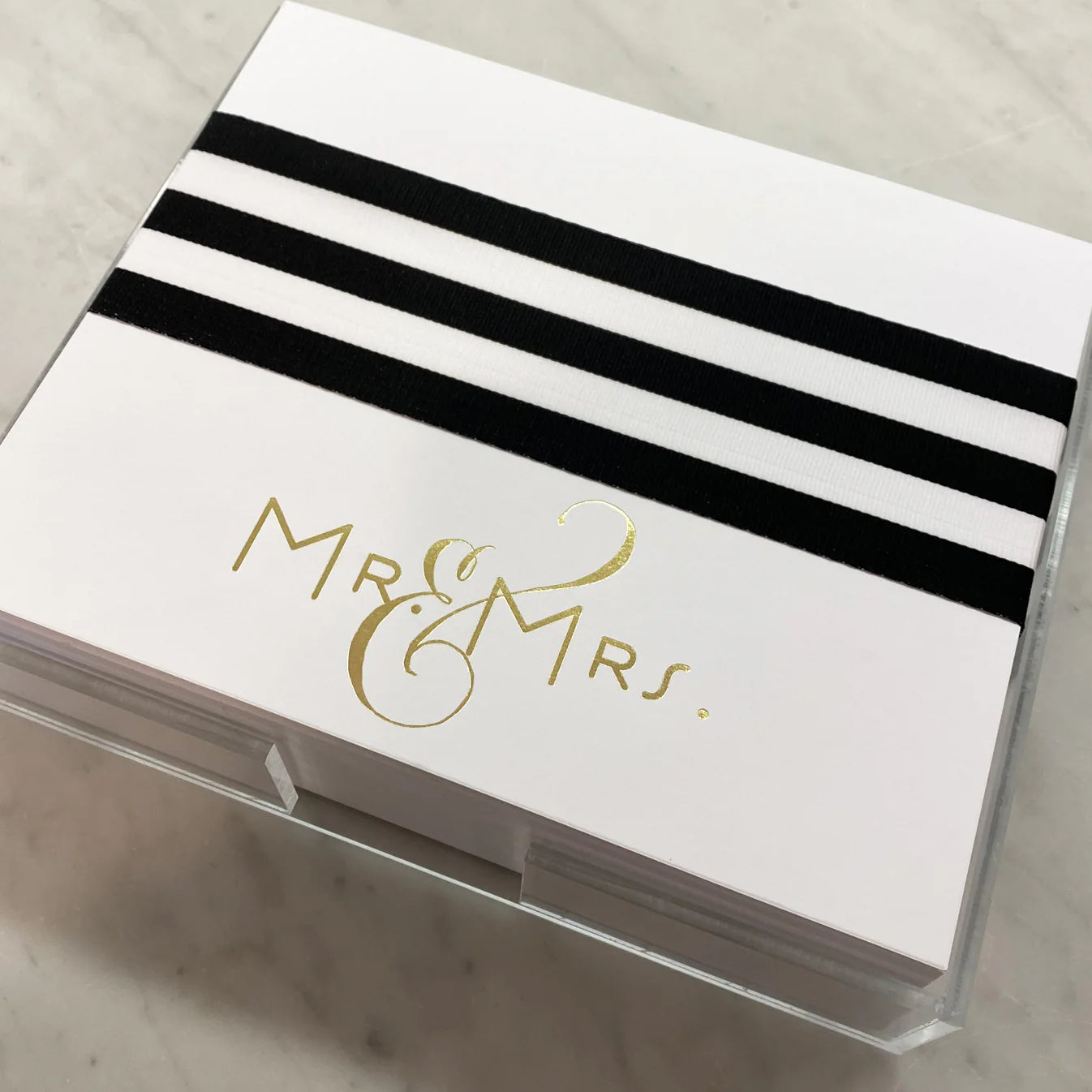 Gold Foil Luxe Mr. & Mrs.