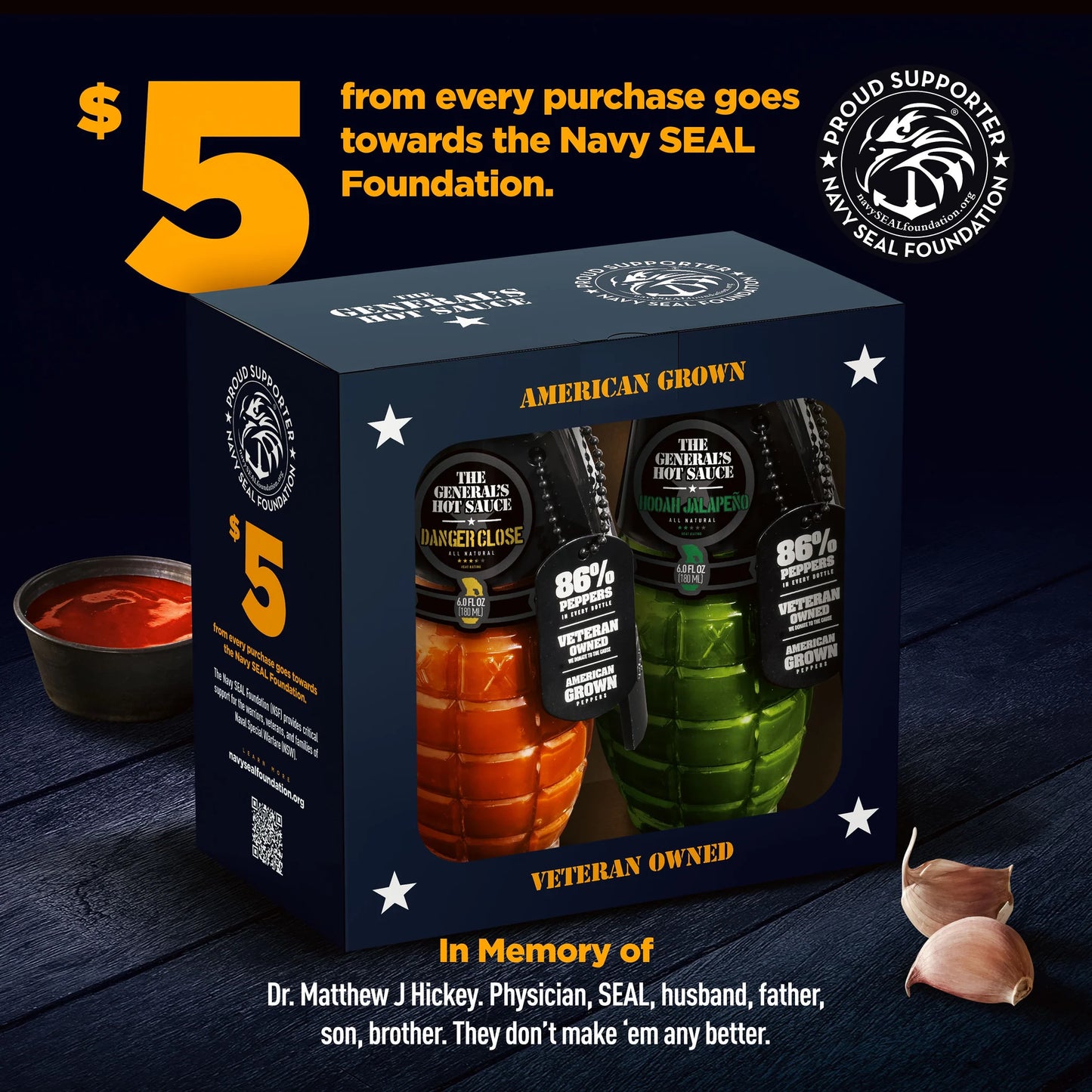 Navy Seal Hot Sauce Gift Box