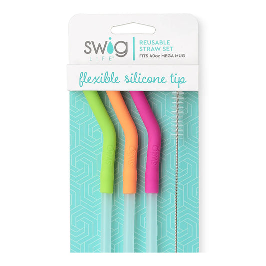 Reusable Straw Set-Neon