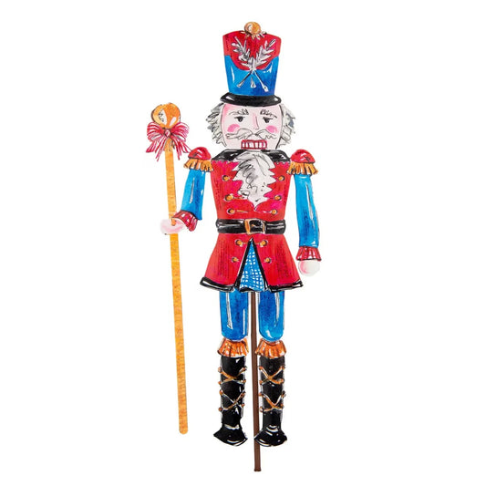 Traditional Tidings Nutcracker Yard Stake