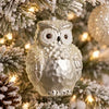 Jeweled Snowy Owl Ornament