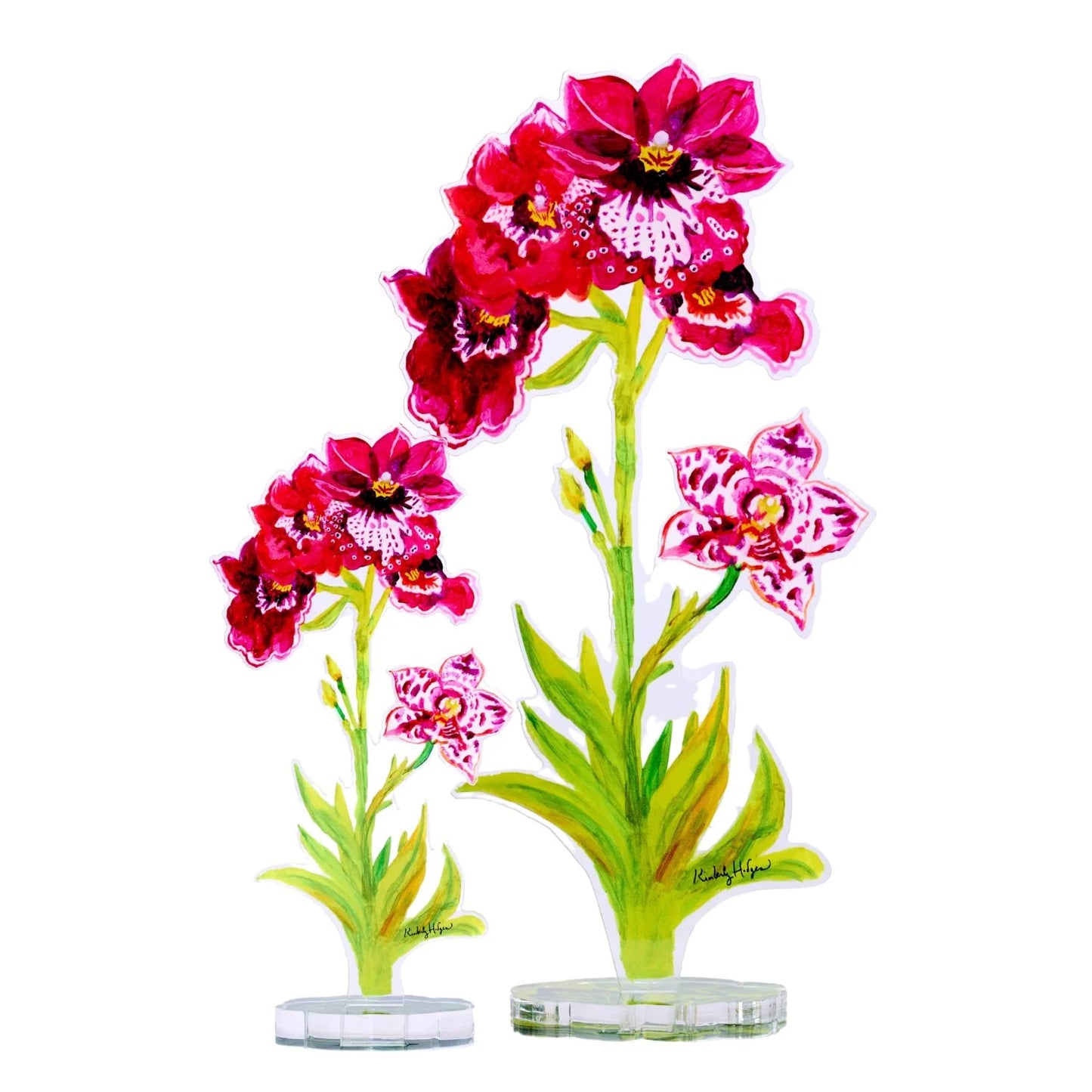 Acrylic Pansy Orchid