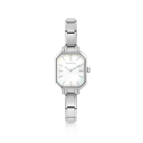 Nomination Watch-Rectangle Mother of Pearl