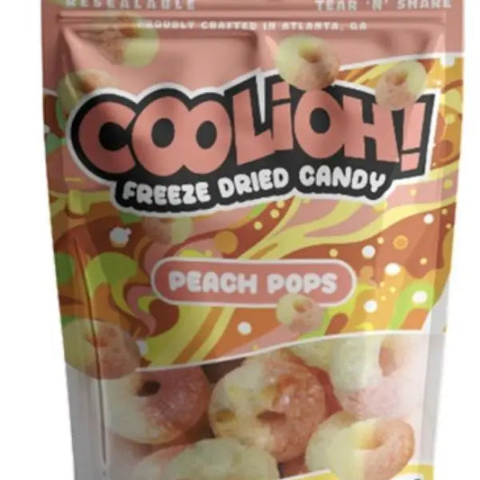 Peach Pops Freeze Dried Candy