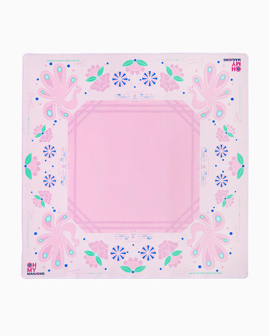 Pink Birdie Mat Mahjong