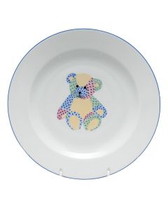 Plate with Teddy Bear Multicolor