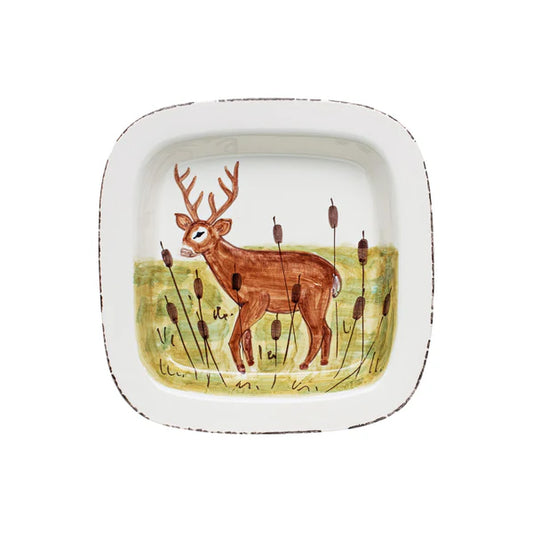 Platter Square Wildlife Deer