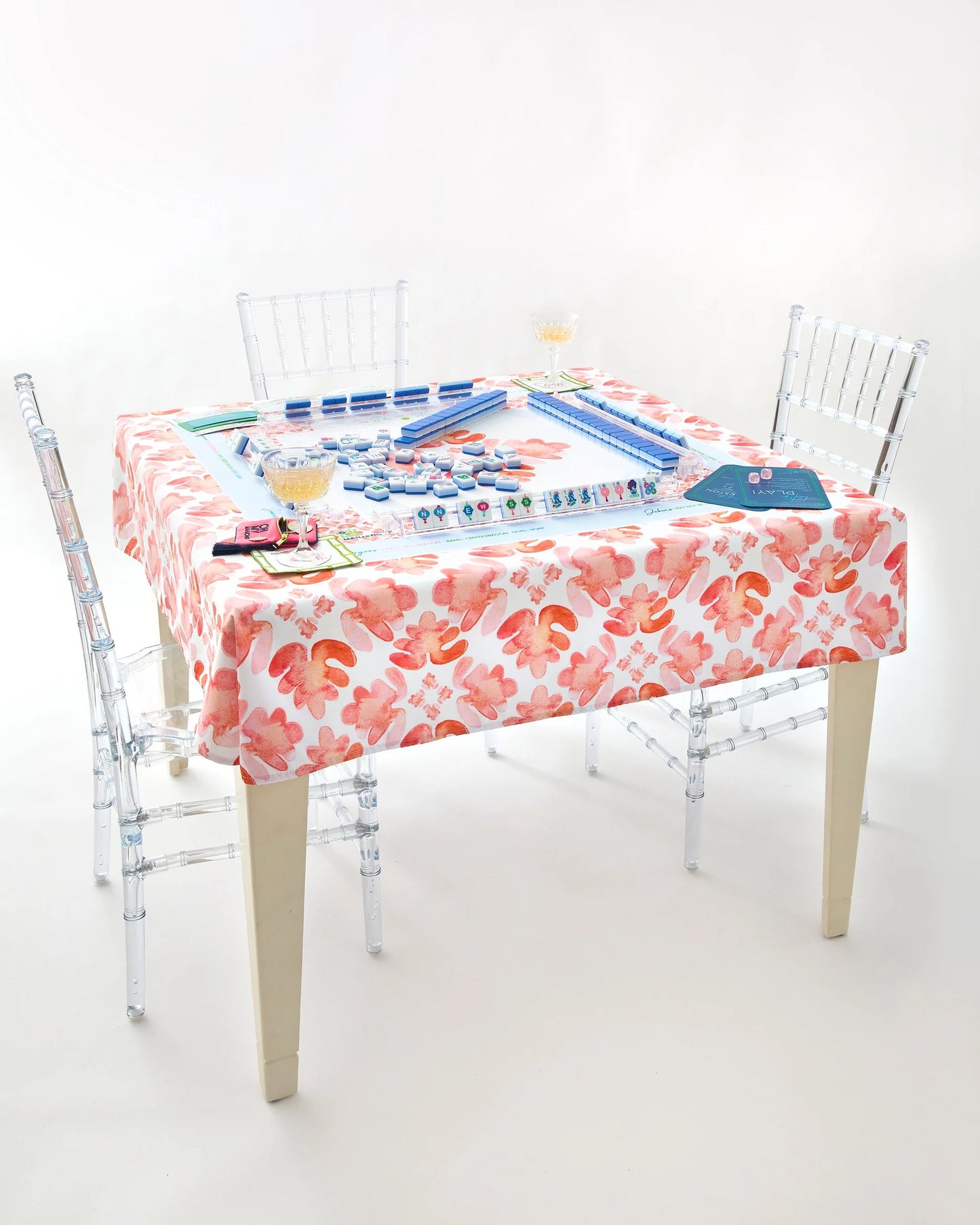 Tablecloth Mahjong Pop of Poppy