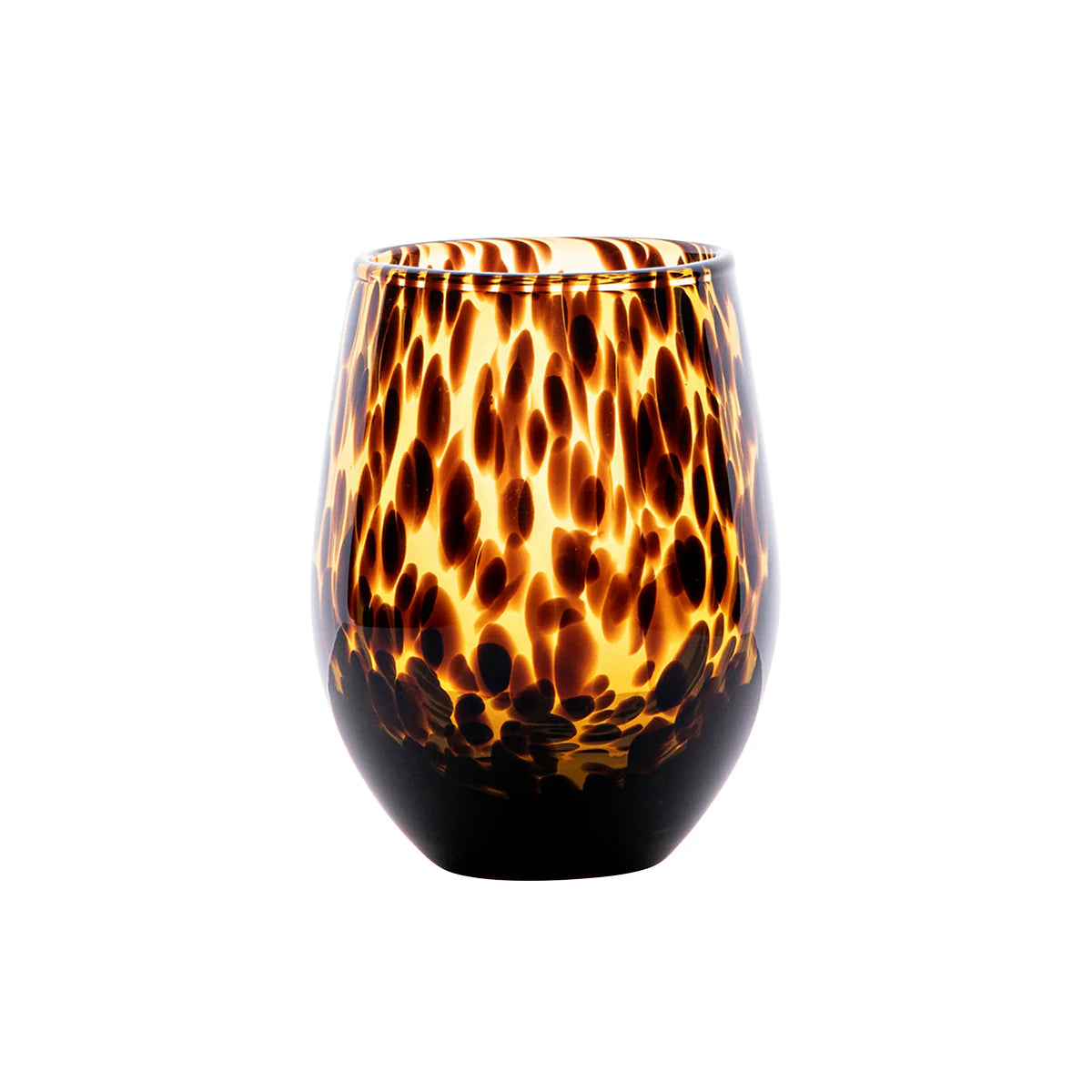 Puro Tortoise Stemless Wine Glass-Juliska