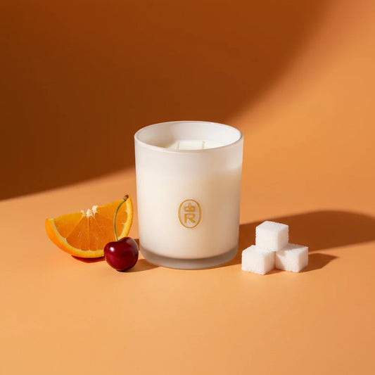 Boxed Glass Candle-Bourbon Royallty