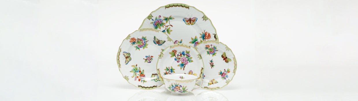 Salad Plate Multicolor Queen Victoria
