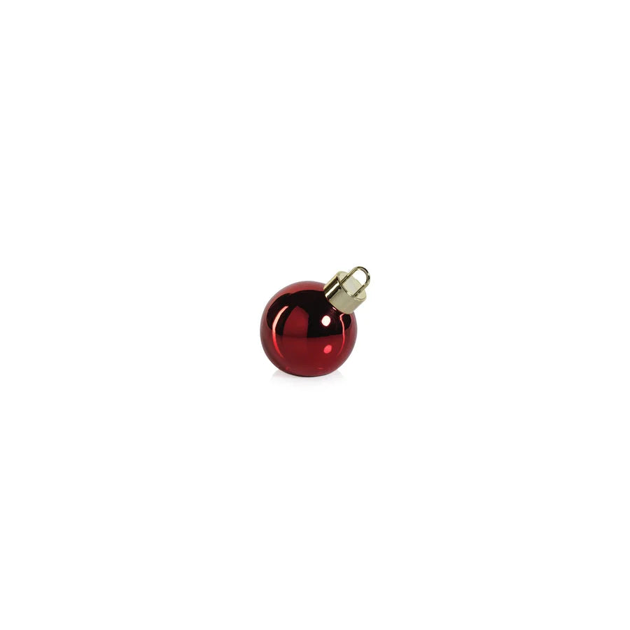 Red Glass Oversized Ornament LED-9.75"