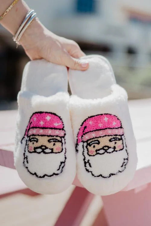 Santa Face Christmas Slippers