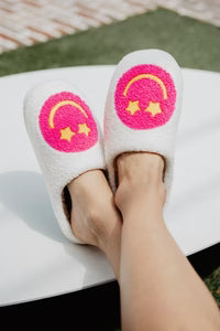 Slippers Starry Eyed Smiley Face
