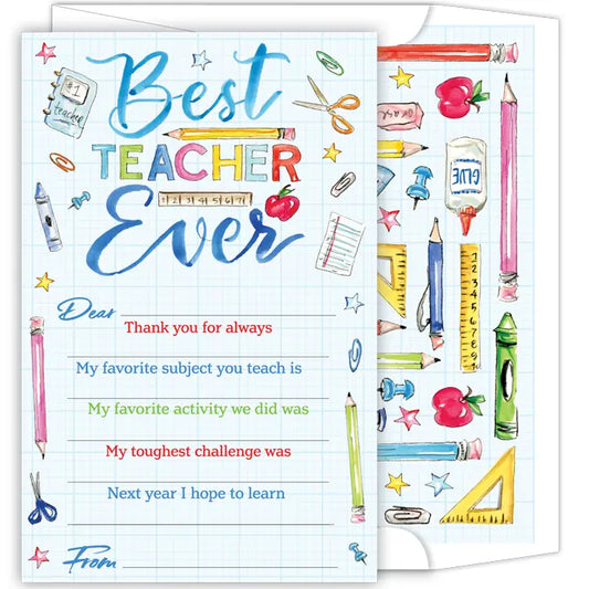 Best Teacher Ever Card