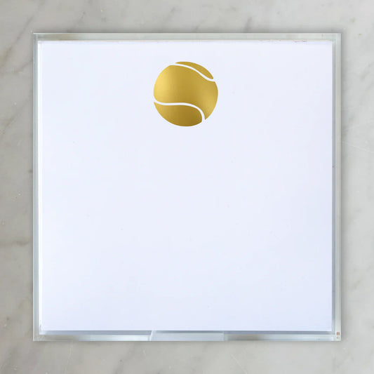 Gold Foil Tennis Paddie