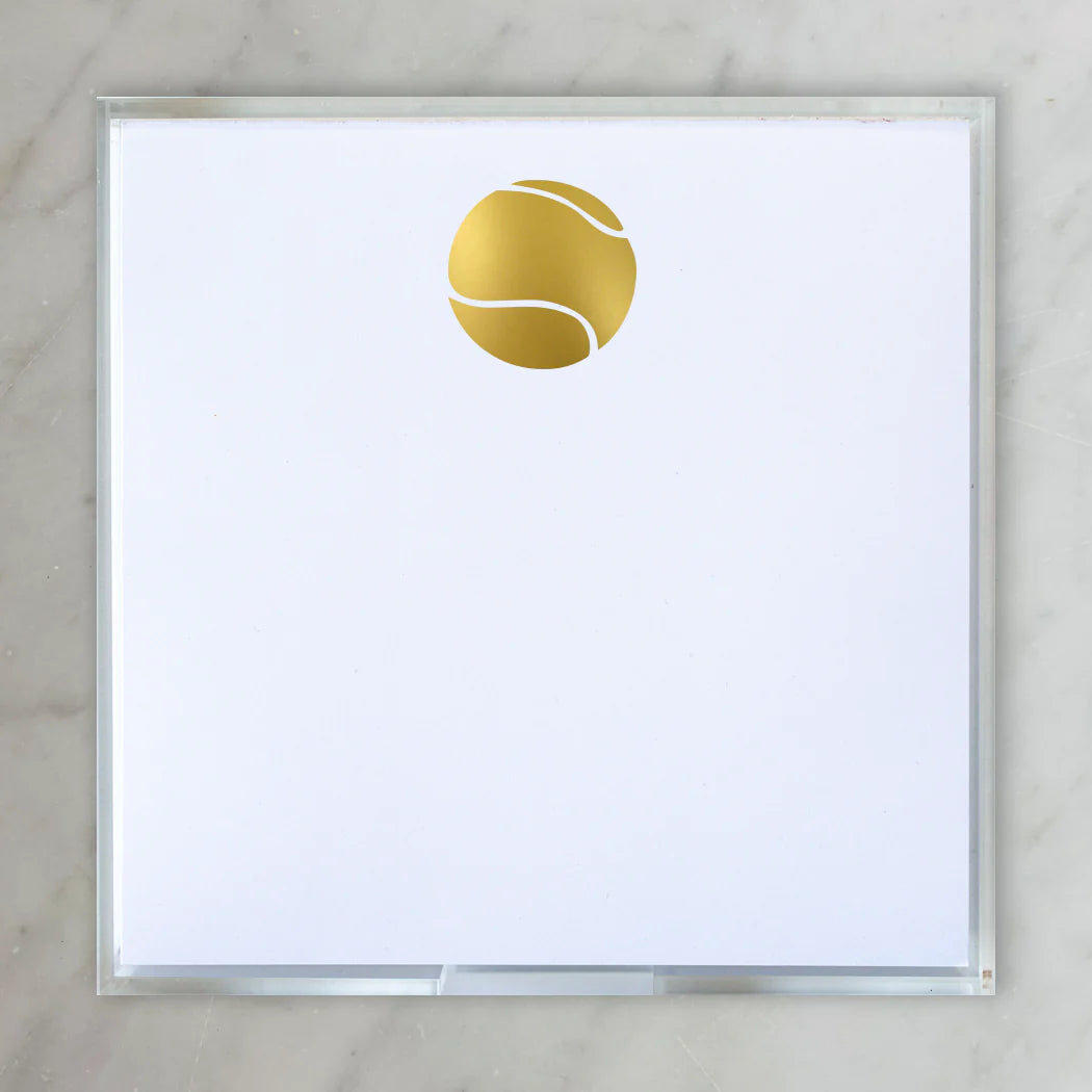 Gold Foil Tennis Paddie