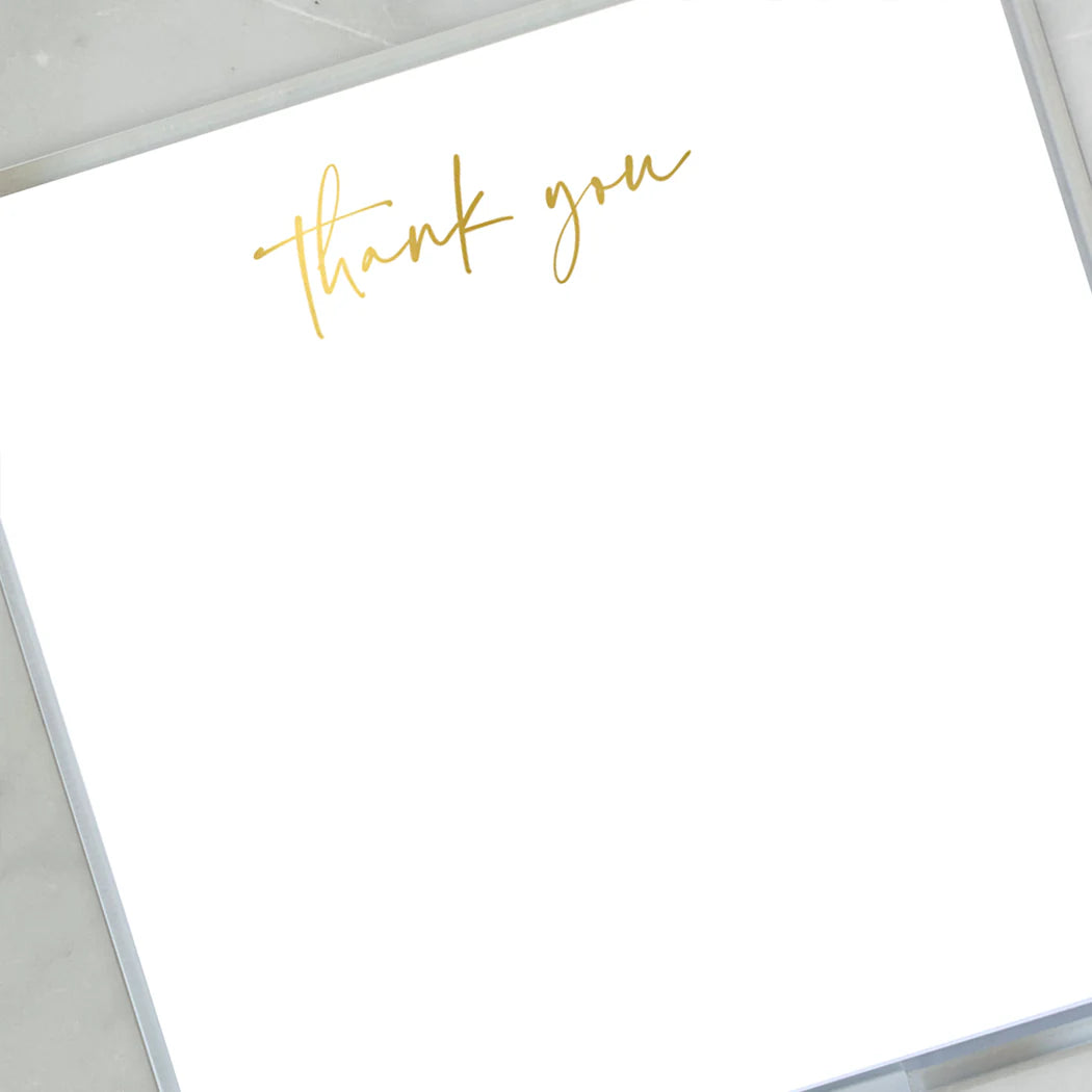Gold Foil Thank You Paddie