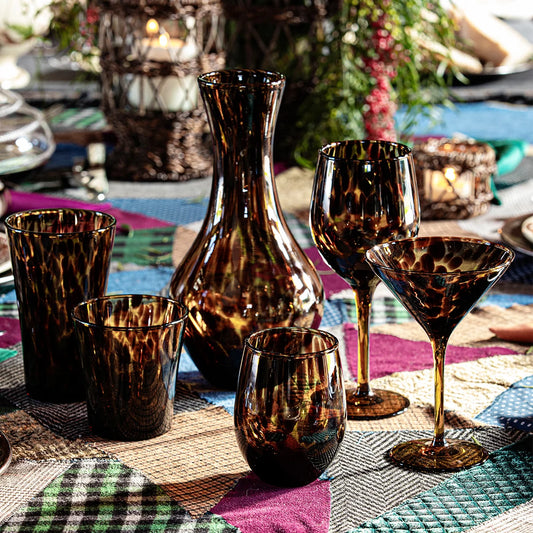 Juliska Puro Tortoiseshell Glassware Collection